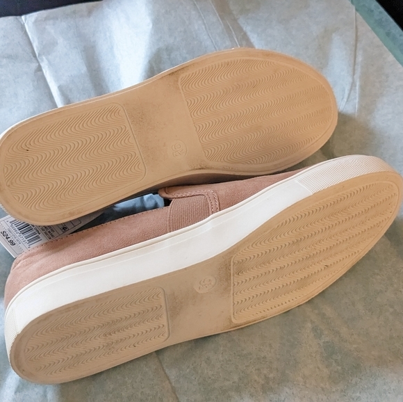 Universal‎ Thread Dusty Rose Suede Slip Ons NWT 9.5 - Picture 5 of 5